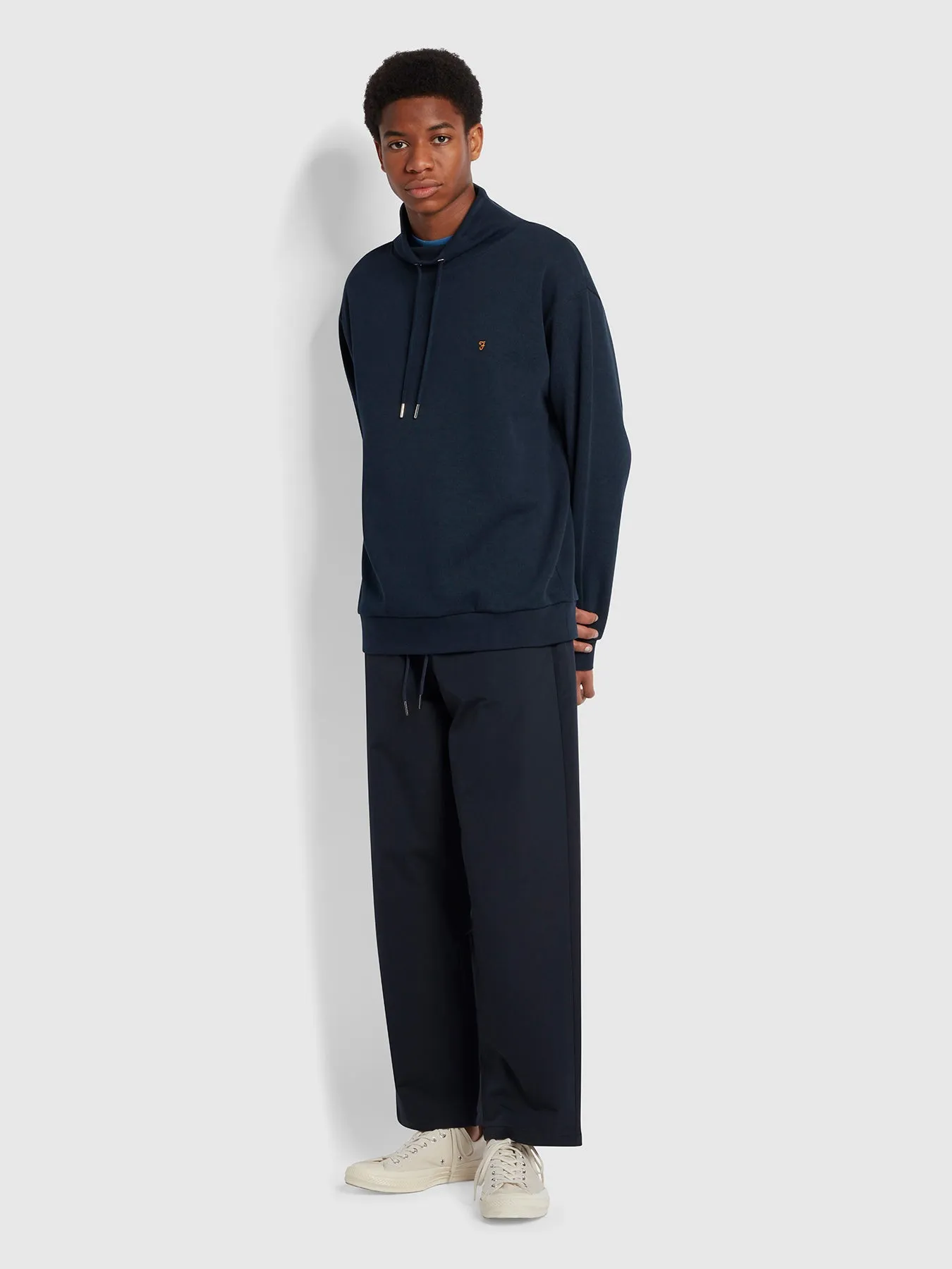 Greenport Loose Fit Sweatpants In True Navy