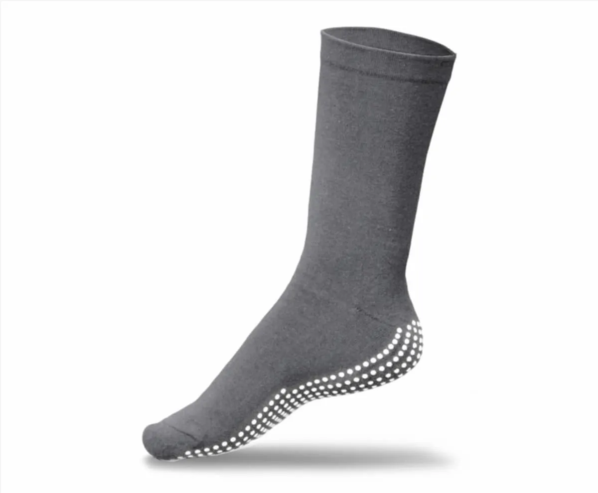 Grey Non-Slip Circulation Socks