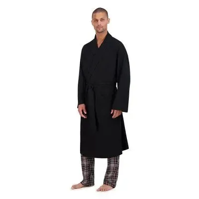 Hanes Premium Men's Solid Waffle Robe