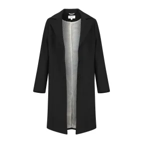 Haute Edition Women's 3/4 Length Belted Robe Pea Coat