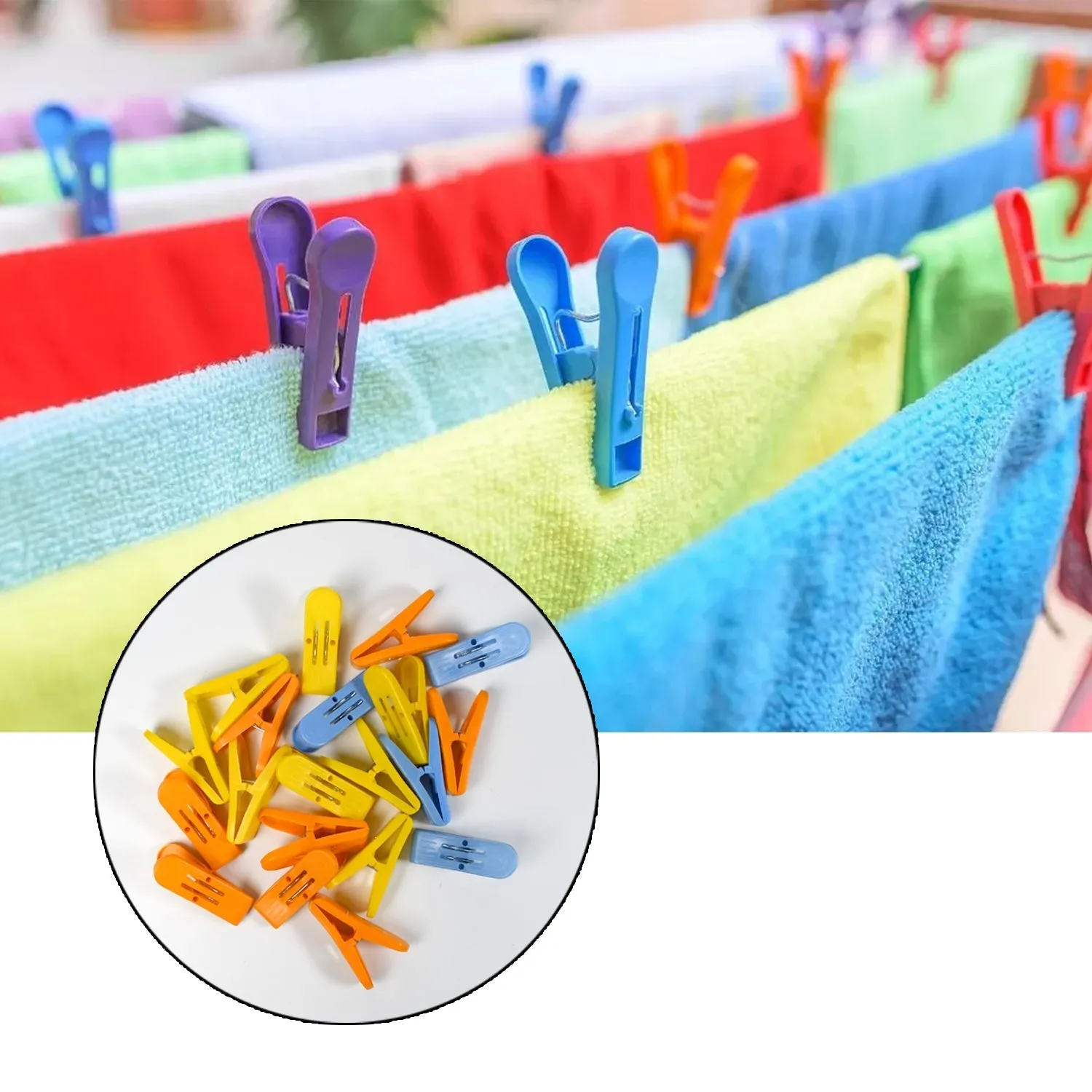 Heavy Duty Anti Rust Cloth Clip Quilt Drying Pins Multipurpose Clothes Pins For Indoor and Outdoor Use Strong and Durable Plastic Clips for Clothes Drying, Hanging And Organizing