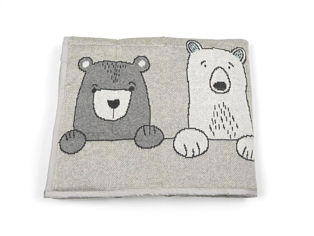 Henry Bear Family Baby Play Mat Nursery Cot Quilt Blanket