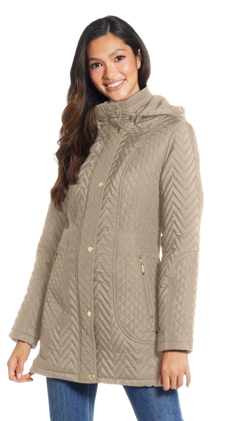 HOODED QUILTED WALKER