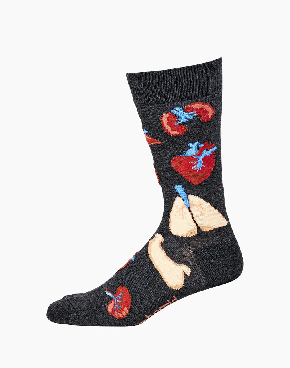 Human Body Men's Bamboo Crew Socks