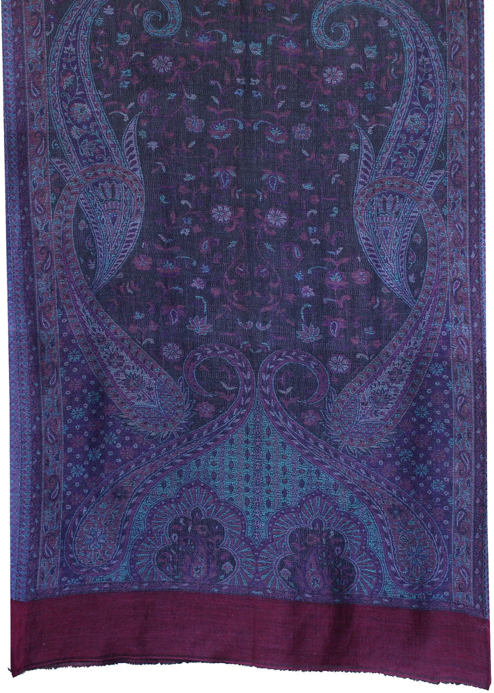 Indian Womens Fashion Shawls Paisley Wool Scarf Gift (84 x 30 inches)