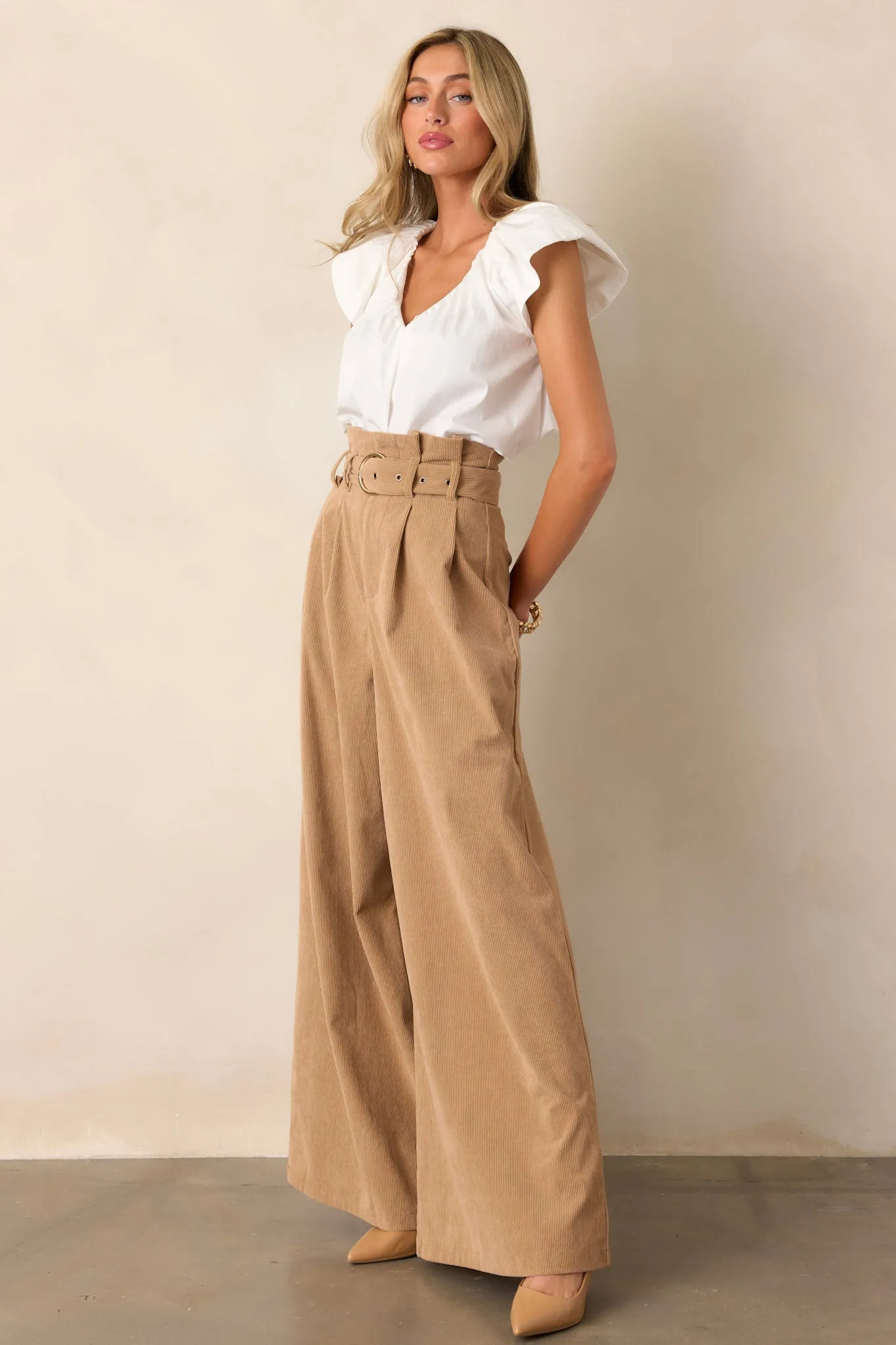 Keeping It Classy Tan Corduroy Pants