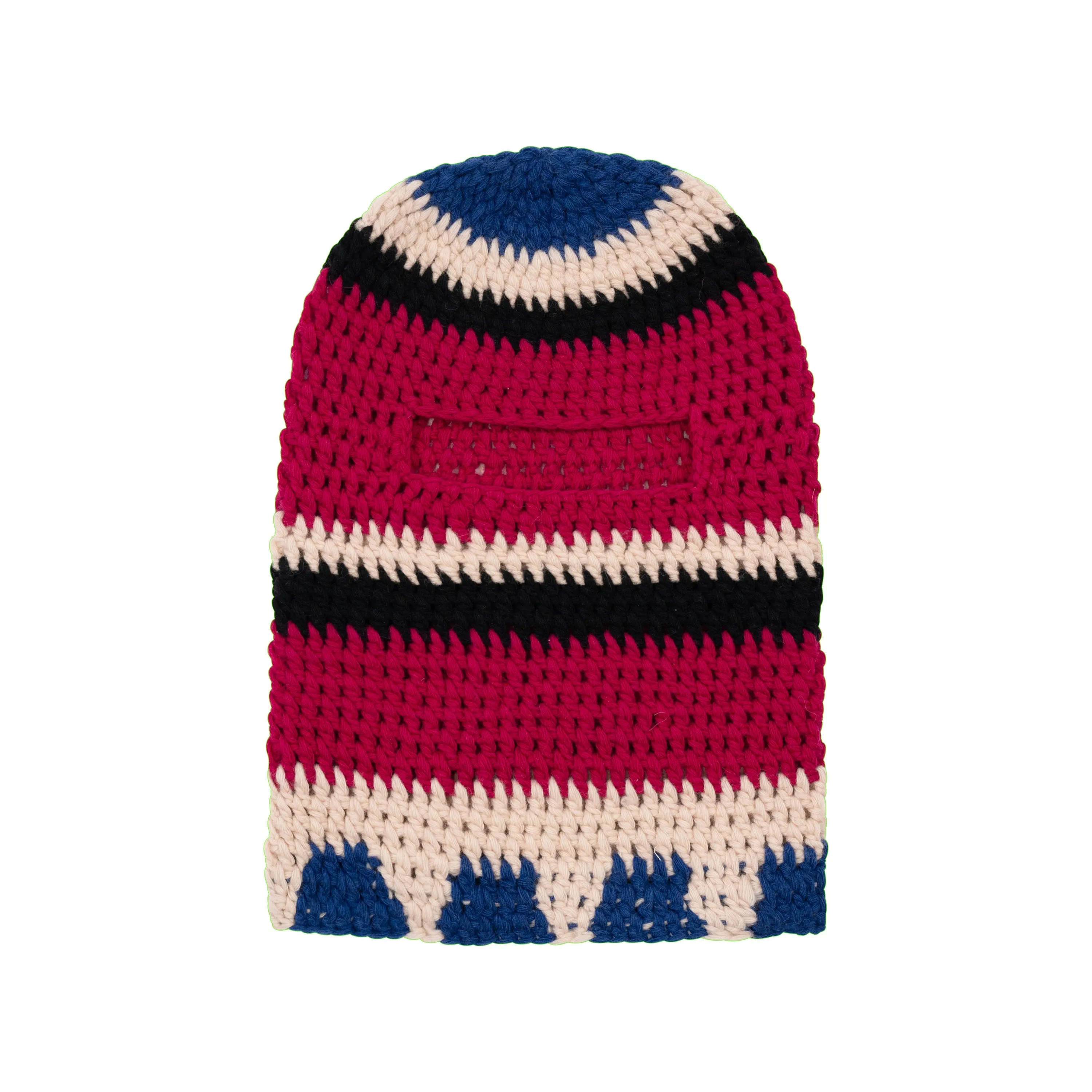 Knit Balaclava [Blue/Red/Cream]