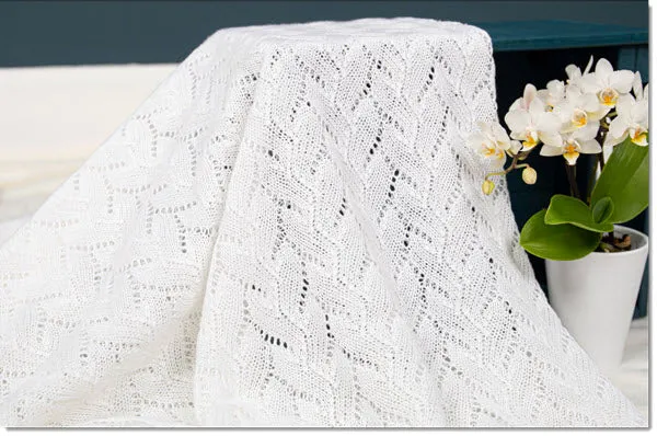 Lacy Cotton Baby Shawl