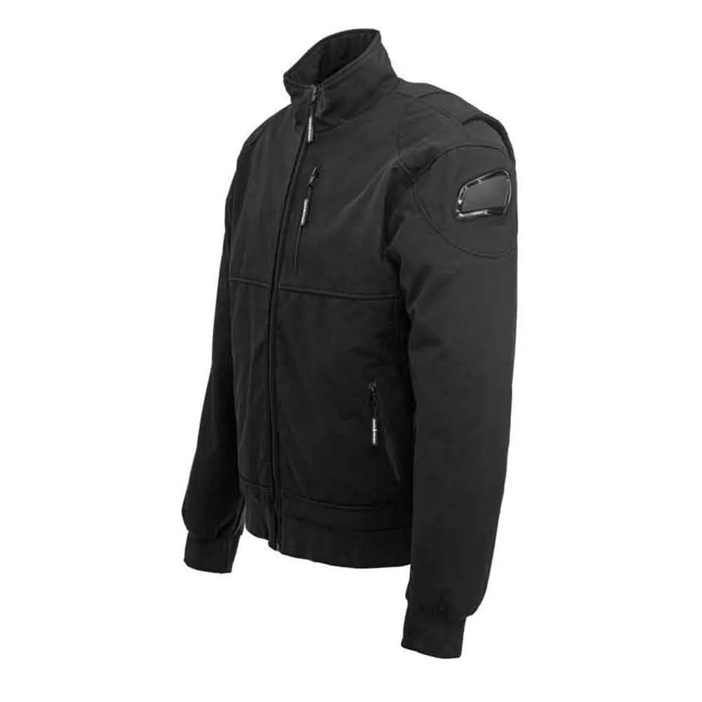 [LEVEL 2 PROTECTION] Carbon Black Soft Shell Biker Jacket