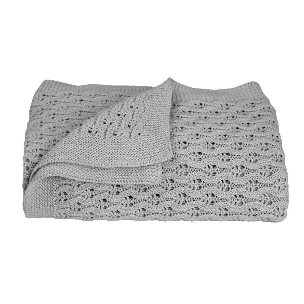 Living Textiles Lattice Baby Shawl