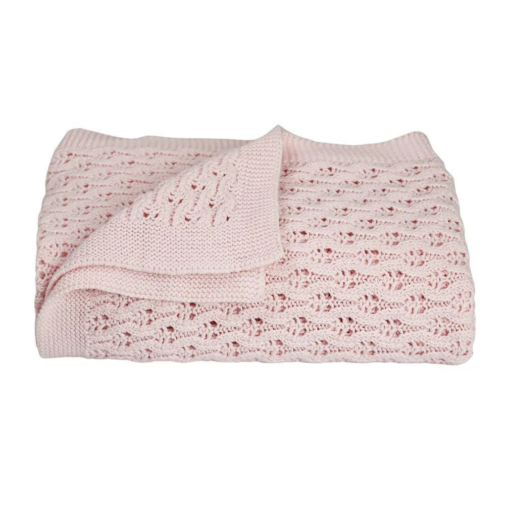 Living Textiles Lattice Baby Shawl