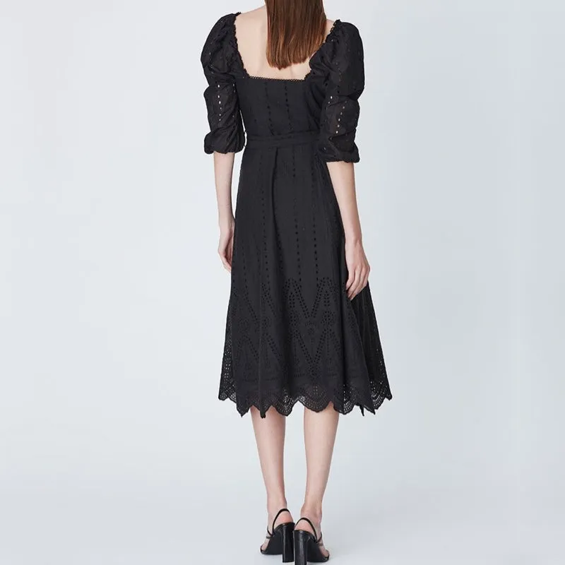 Lola Off Shoulder Dress Black