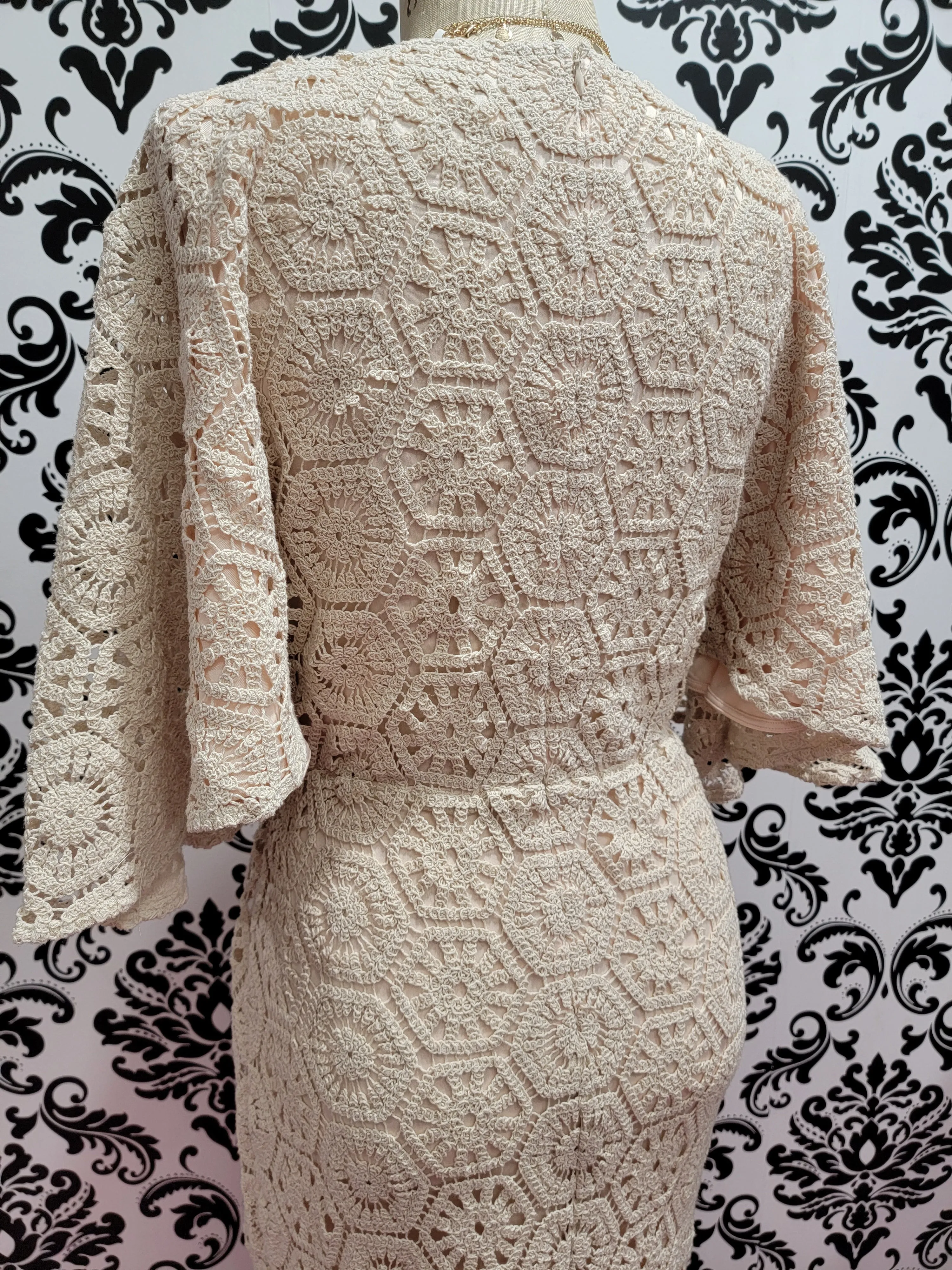 Love Lace Flutter Sleeve Dress