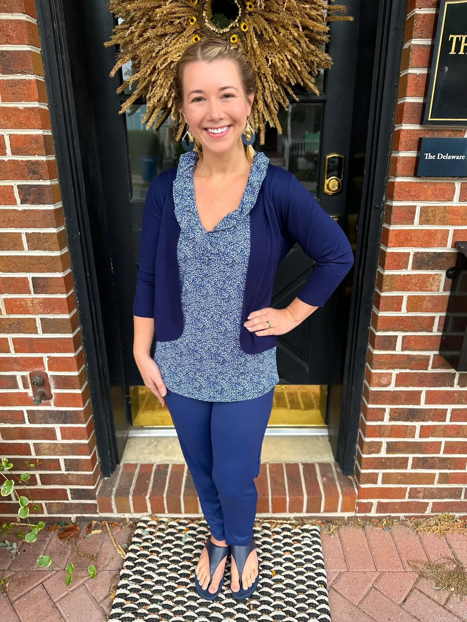 Lulu B Navy Cardigan Sweater