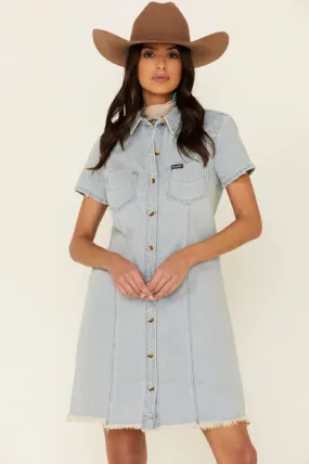 LWD305B - Wrangler Women's Shirt Dress - Denim