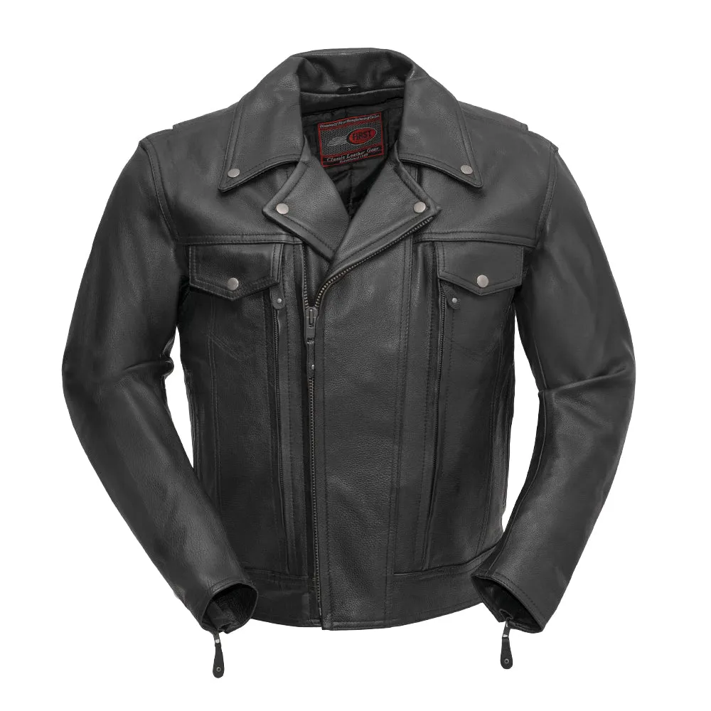 Mastermind Men's Motorcycle Leather Jacket