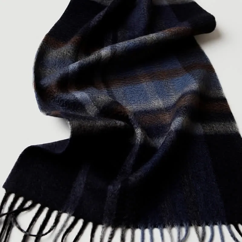 Men's Gentleman Three Colors Matching Plaid Cashmere Scarf