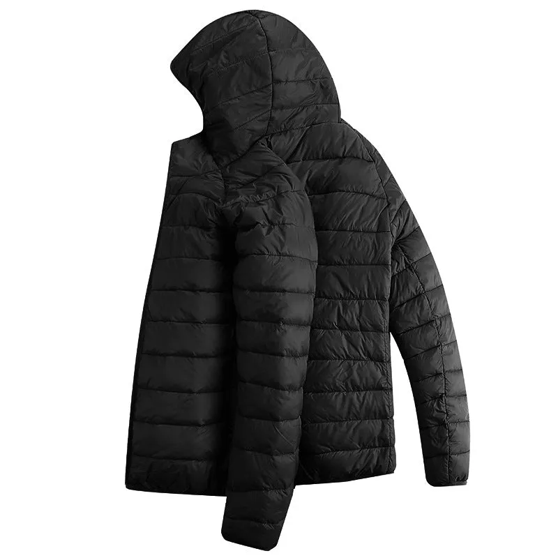 Men's Hooded Duck Down Heated Jacket