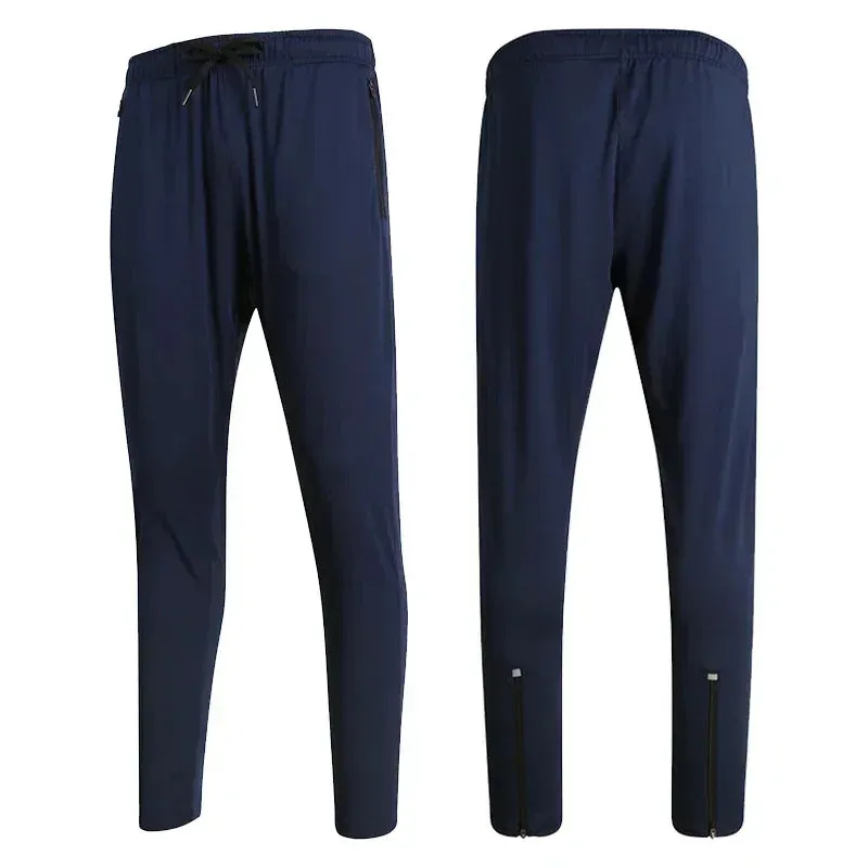 Men's Ice Silk Comfort Fitness Sweatpants Running Solid Color Elasticity Legging Bodybuilding Yoga Quick Dry Pants Go Hiking