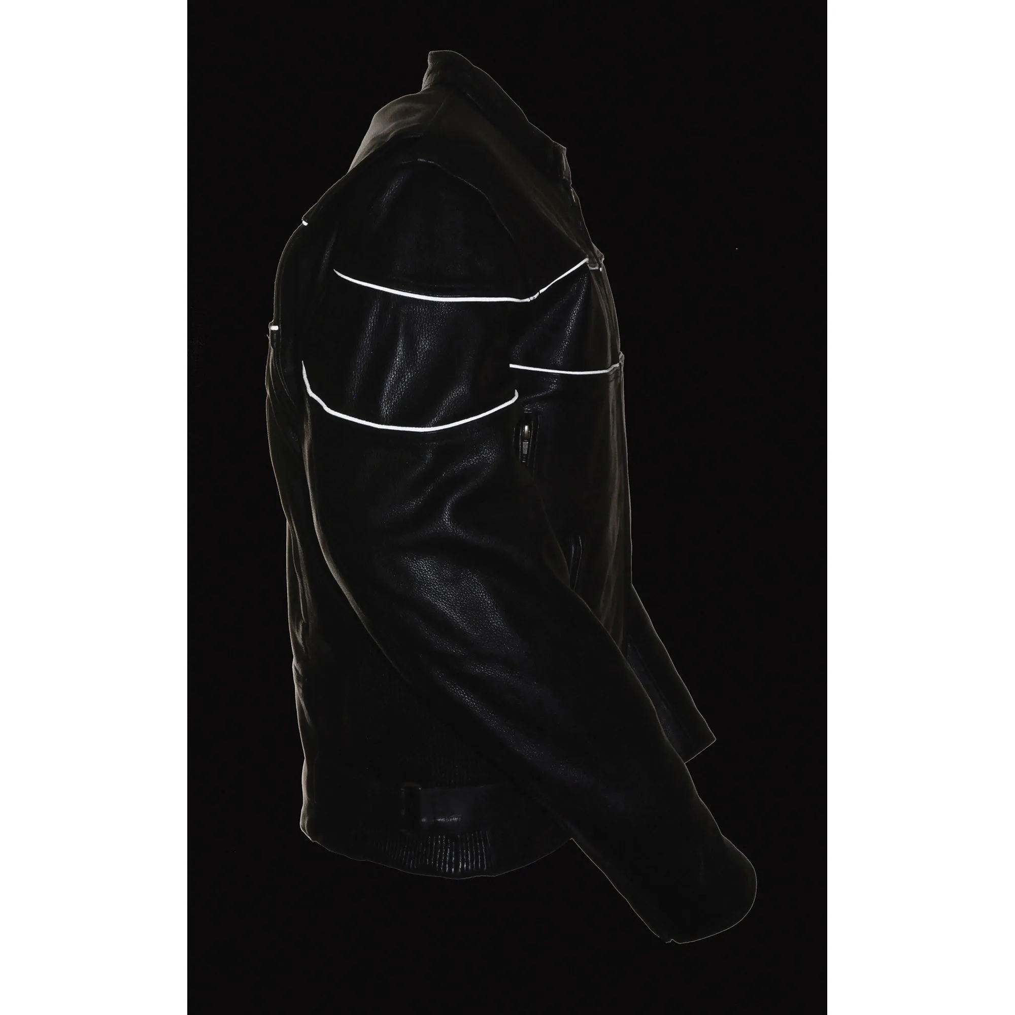 Men's Side Stretch Jacket w/ Reflective Piping