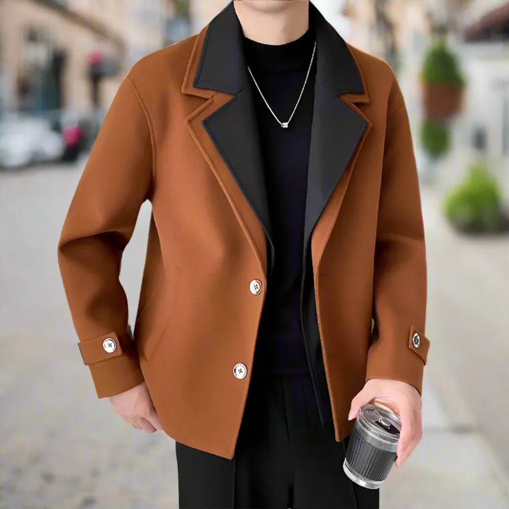 Mens Two Tone Layered Look Jacket