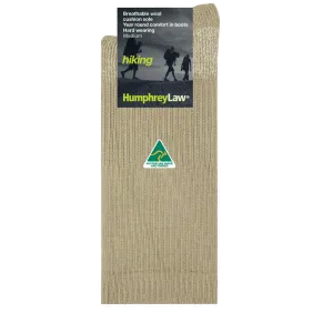 Merino Wool Hiking Socks with CoolMax in Sandstone - Aussie Made