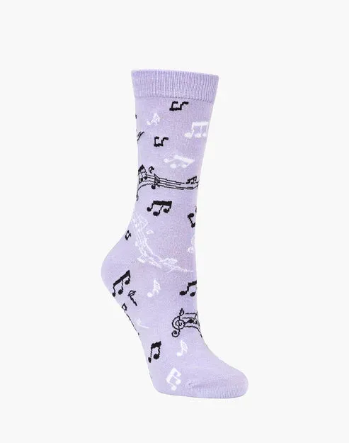 Music Maestro Women's Bamboo Crew Socks