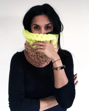 Neon Fade Snood - Downloadable Knitting Pattern