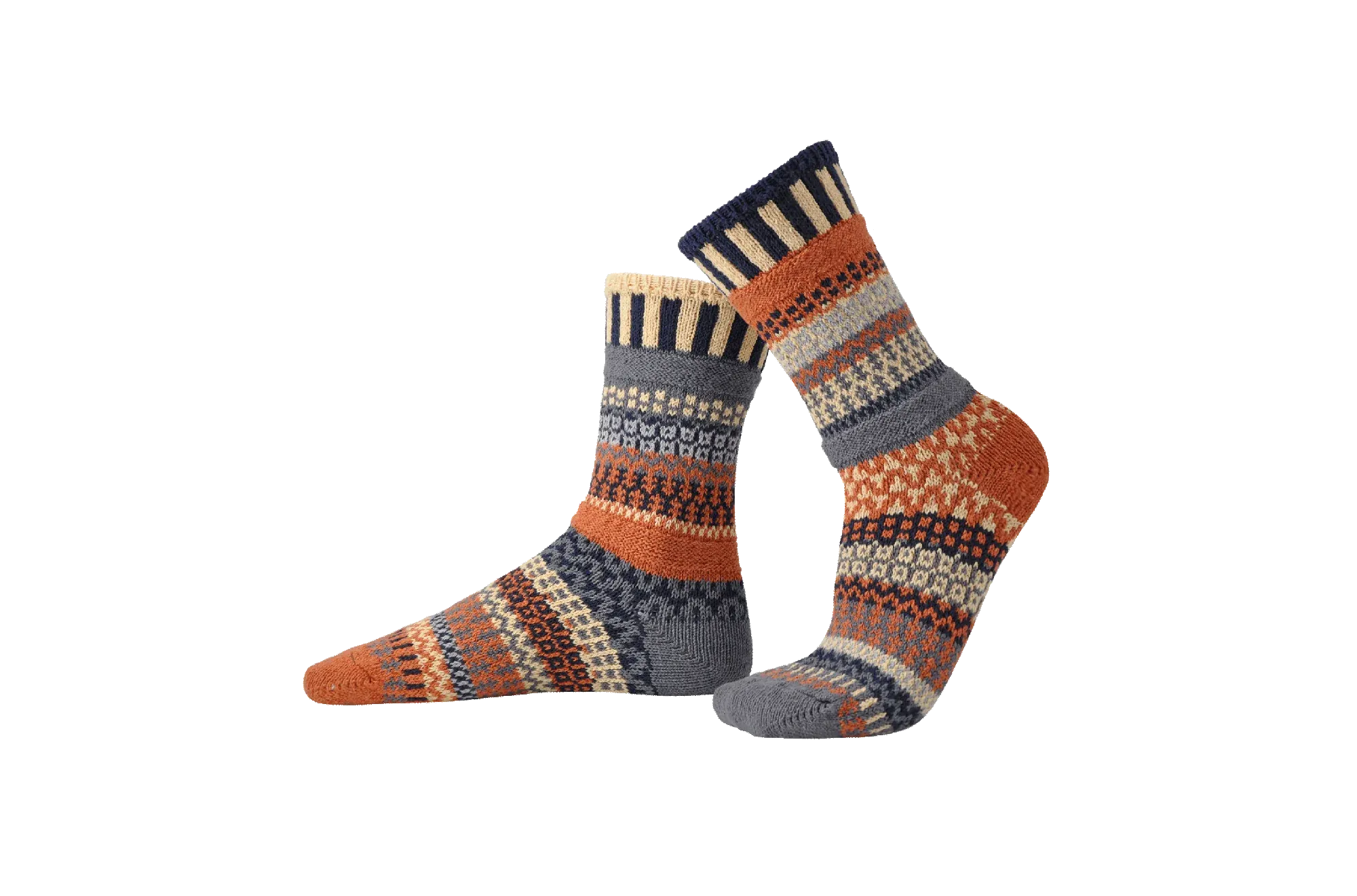 Nutmeg Recycled Cotton Crew Socks