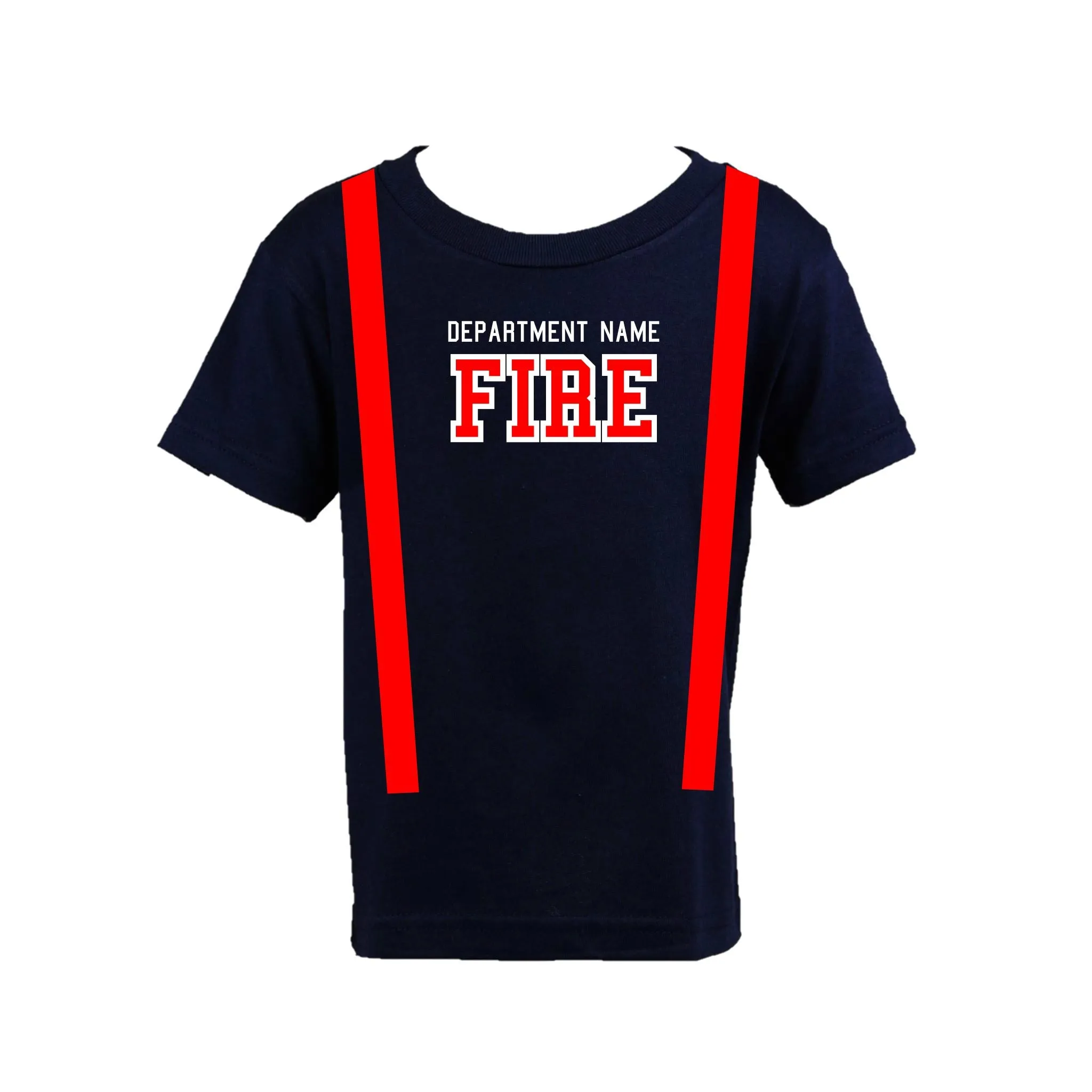 ORIGINAL Firefighter Personalized BLACK 3PC Toddler Outfit