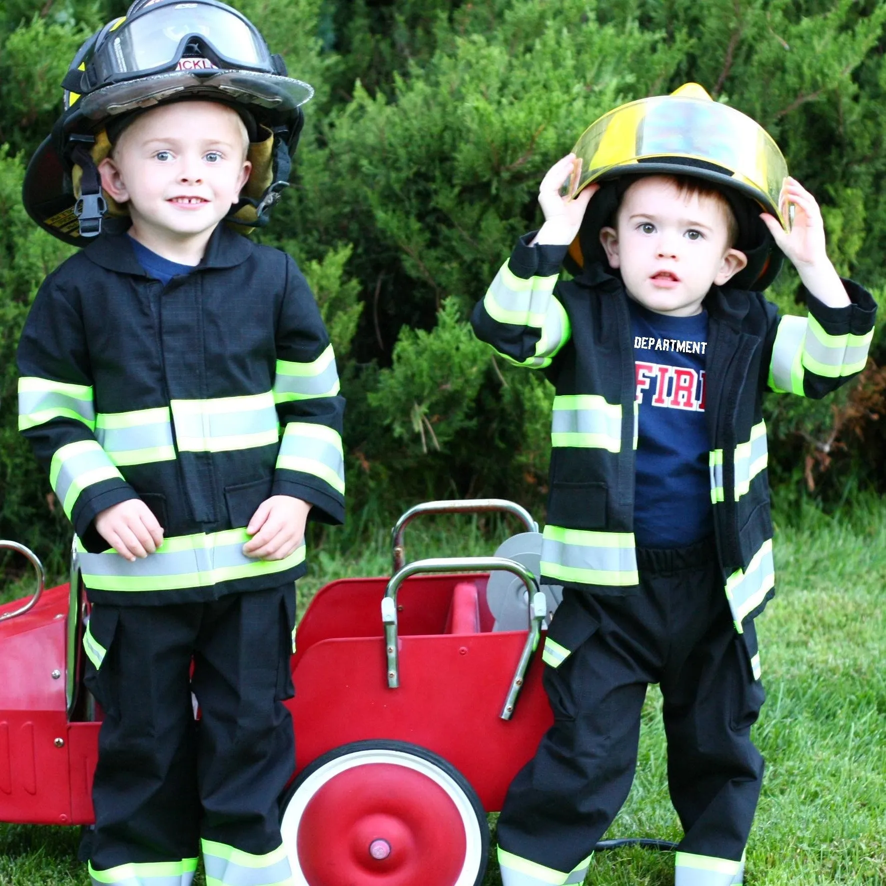 ORIGINAL Firefighter Personalized BLACK 3PC Toddler Outfit