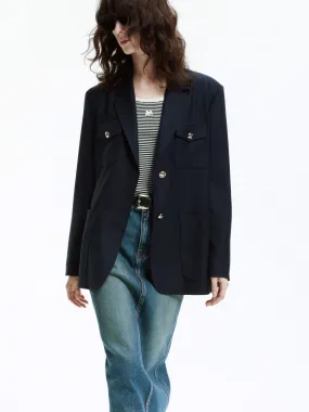 Oversized Single Breasted Blazer