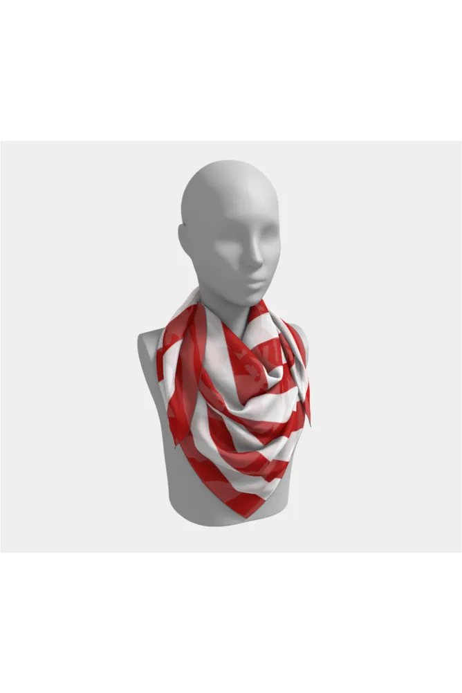 Patriotic Stripes Square Scarf