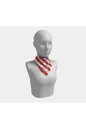 Patriotic Stripes Square Scarf