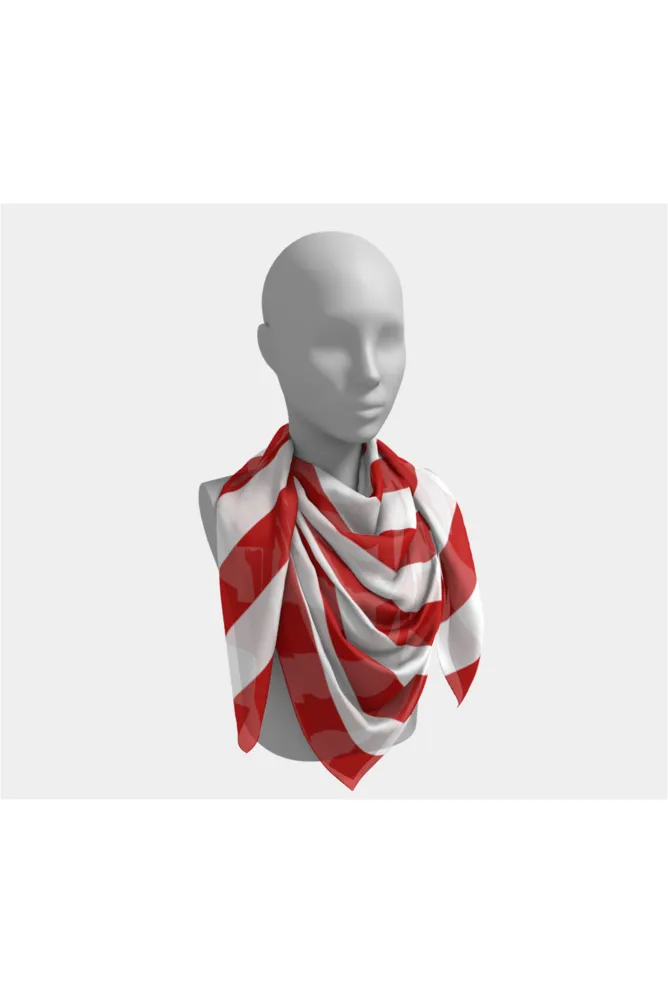 Patriotic Stripes Square Scarf