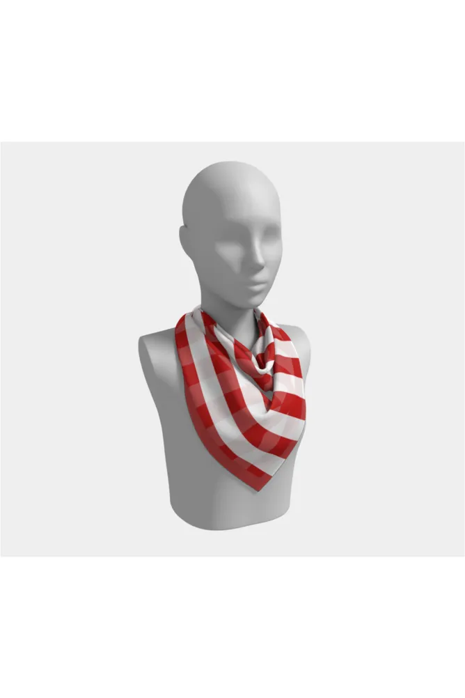 Patriotic Stripes Square Scarf