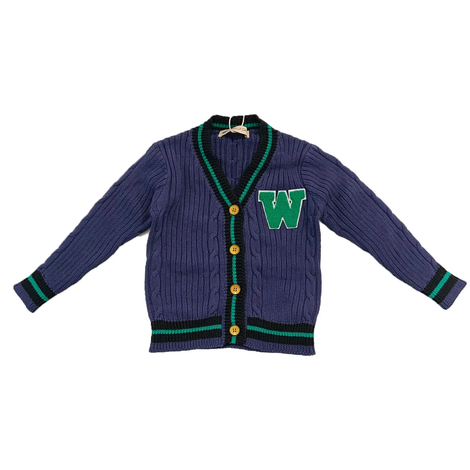 Phil And Phoebe Drake Navy Cardigan