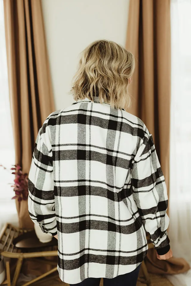 Plaid Longline Jacket