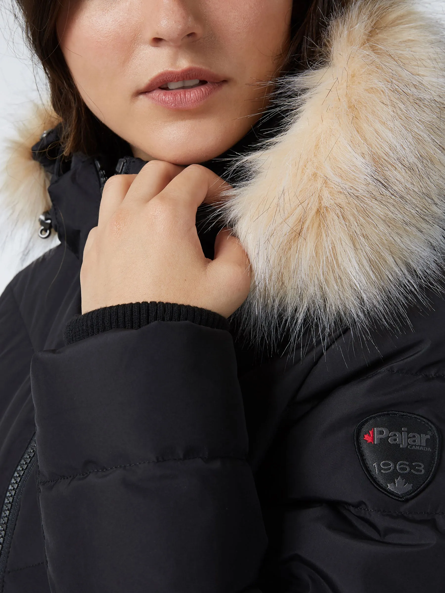 Queens Quilted Puffer w/Faux Fur Hood Trim