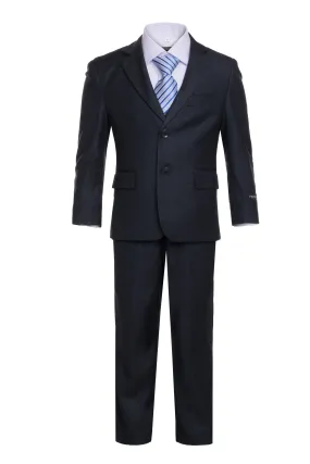 "Jax" Kids Charcoal Suit (5-Piece Set)