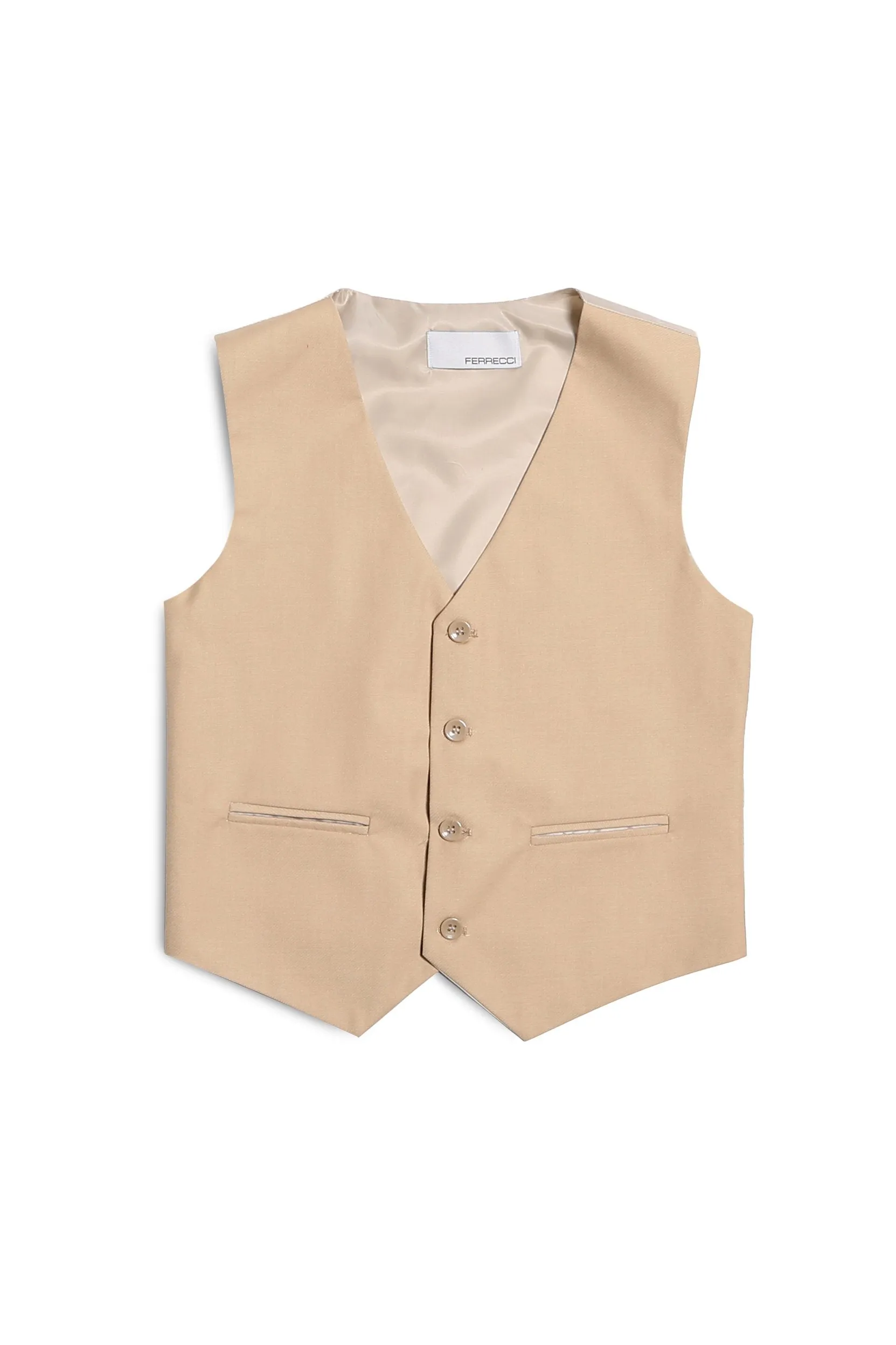 "Jax" Kids Tan Suit (5-Piece Set)