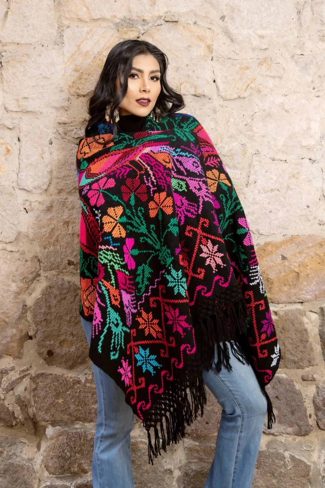 Rebozo Pavo Doble