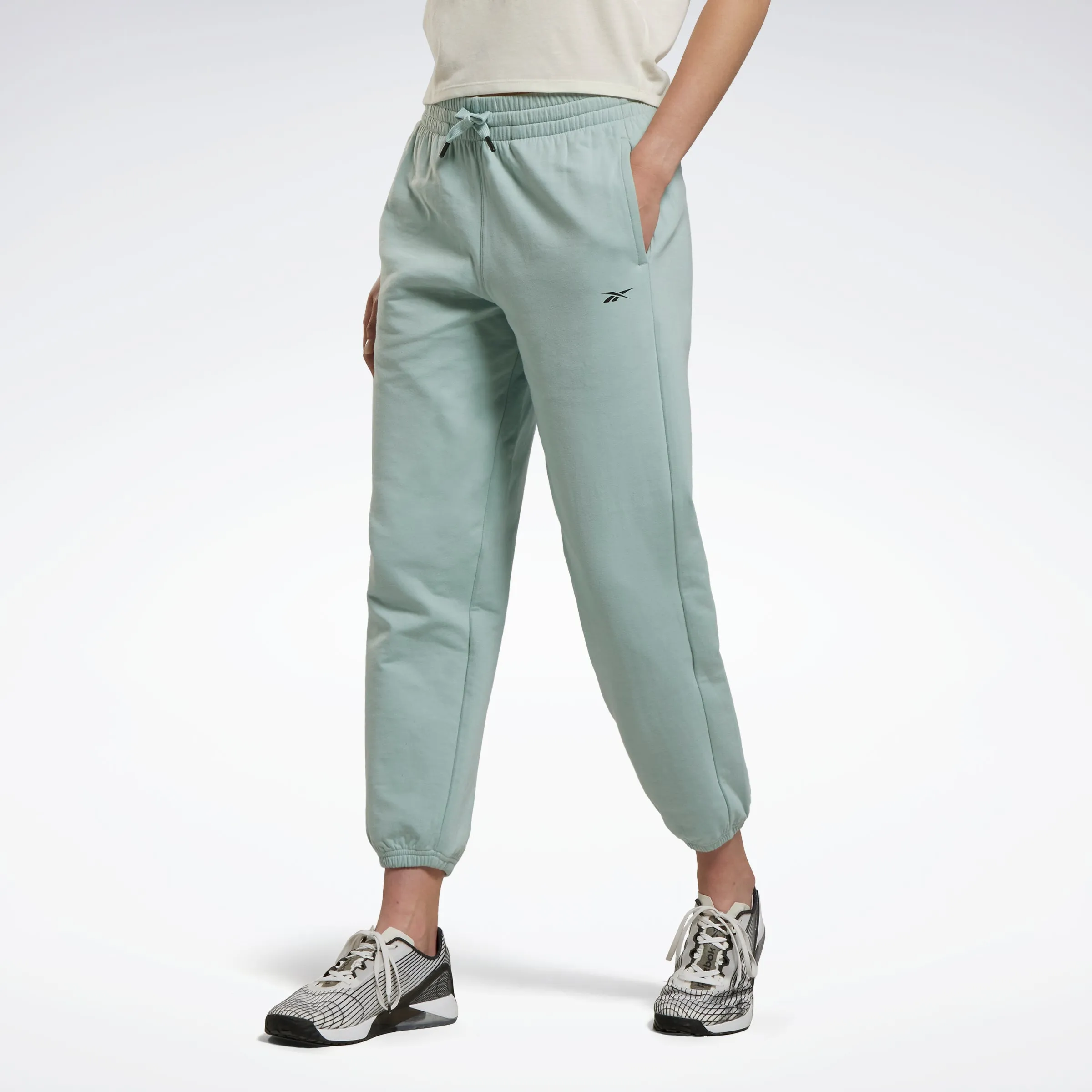 Reebok Apparel Women Dreamblend Cotton Knit Joggers Seagry