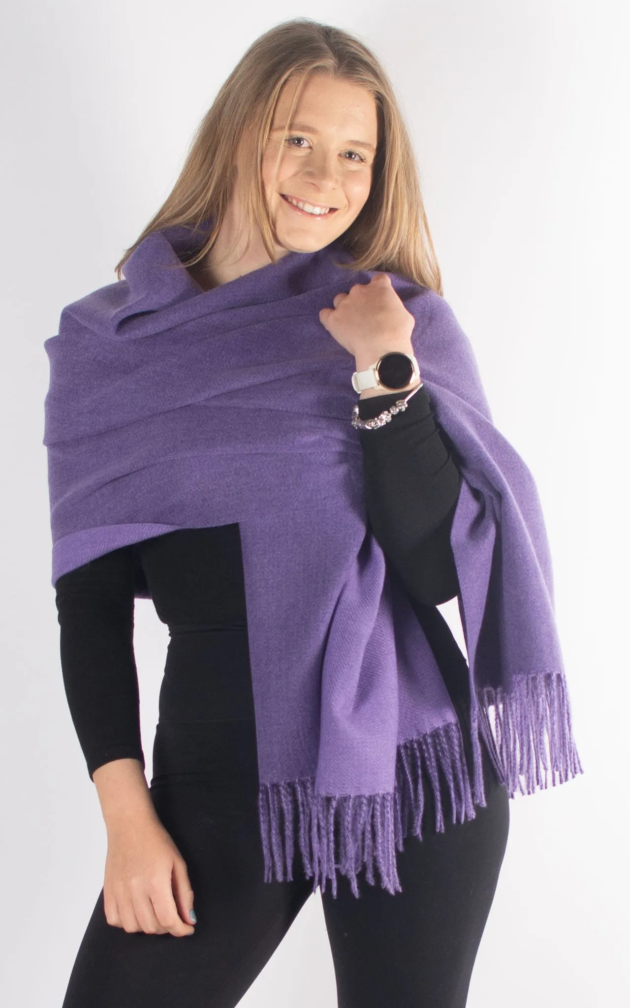 Reversible Winter Scarf | Purple