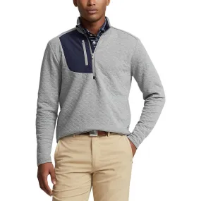 RLX Ralph Lauren Quilted Double Knit 1/4 Zip - Steel