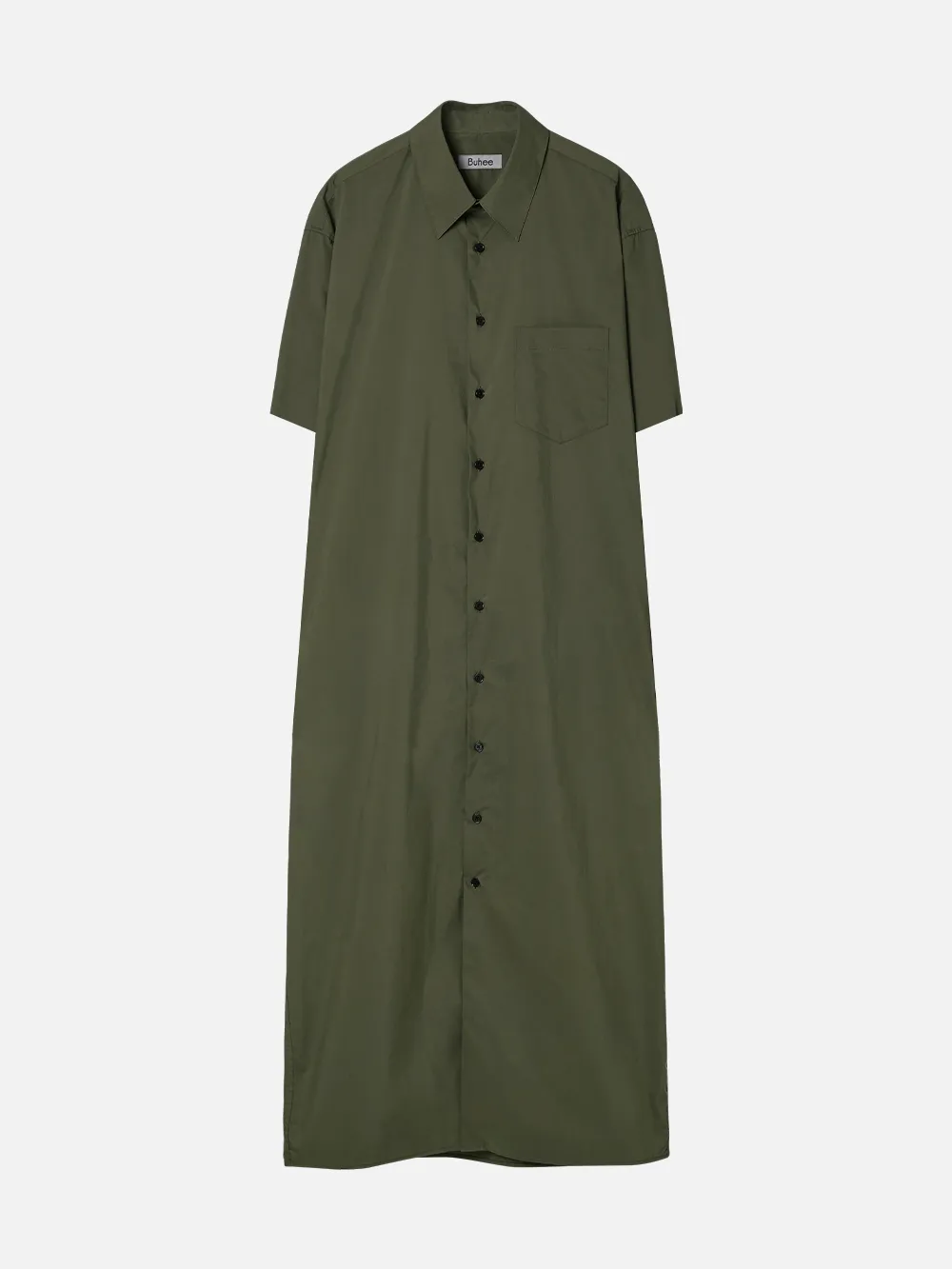 SHORT-SLEEVE PETER SHIRT DRESS (KHAKI)