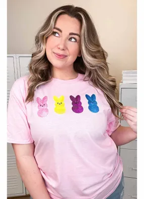 Sparkle Peeps Tee in Pink by Tees2urdoor