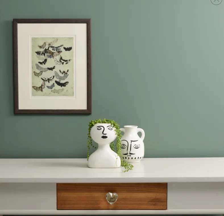 Steaming Green Wall Paint