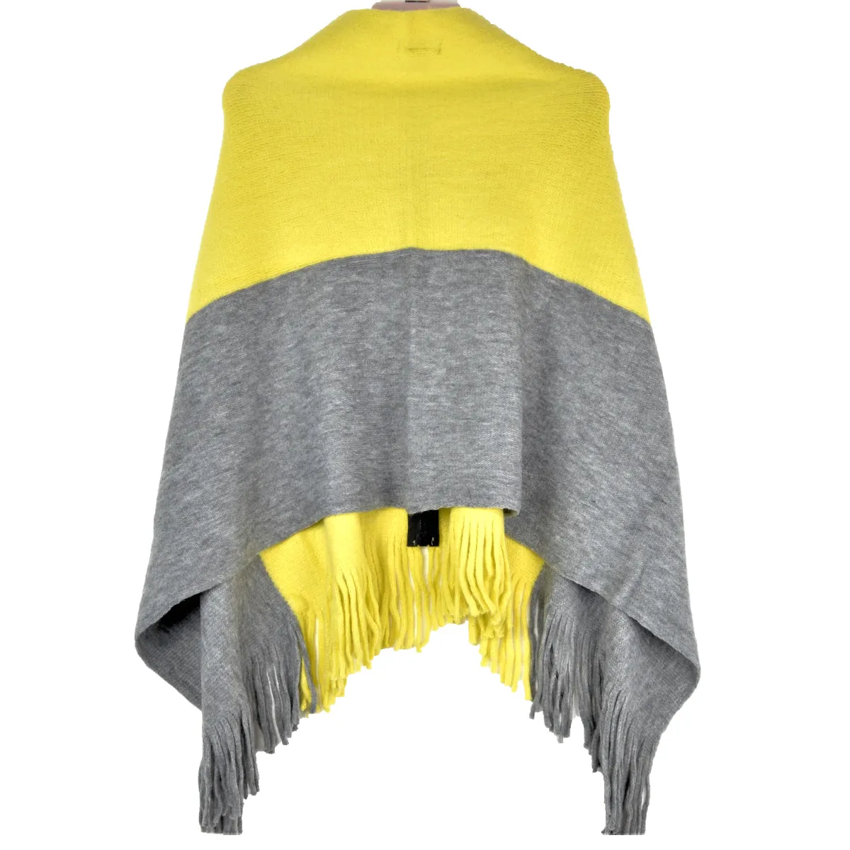 Steve Madden Knit Fringe Wrap/Shawl with Zipper