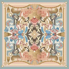 The Baroque Butterfly Silk Scarf | 65x65cm [Preorder]